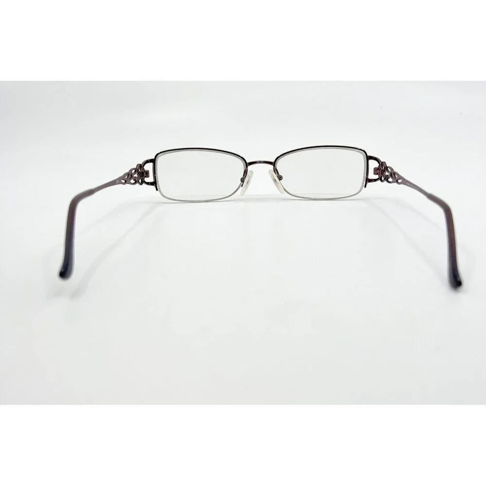 South Hampton SH 901 BR Brown Metal Eyeglasses Frames Women 52-17-135 Filigree